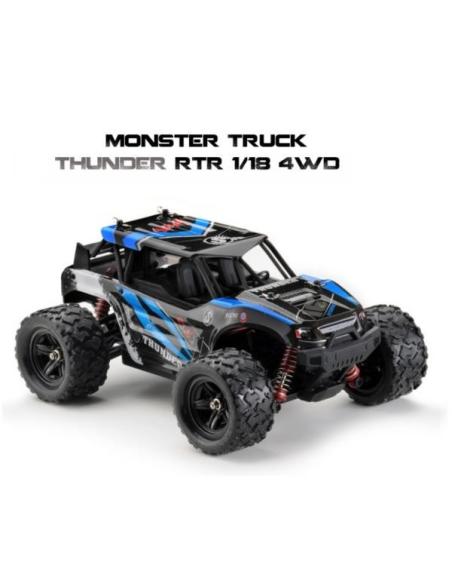 Monster Truck THUNDER 1/18 4WD RTR (Azul) ABSIMA