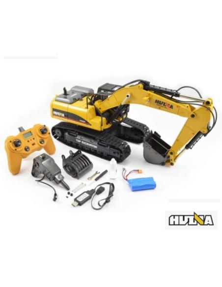 EXCAVADORA Rc HUINA 1/14 Totalmente Metalica 23CH 2.4G V2 (VERSIÓN 3.0)