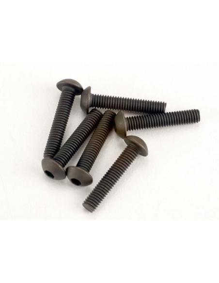 Screws, 3x15mm button-head machine (hex drive) (6)
