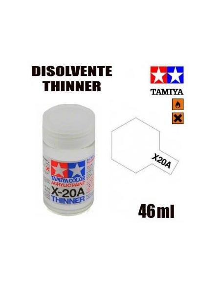 X-20A Disolvente para pintura acrílica Tamiya (46ml)