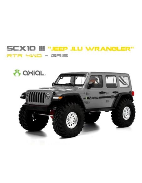 Axial SCX10 III "Jeep JLU Wrangler" RTR 4WD Rock Crawler (Gris)