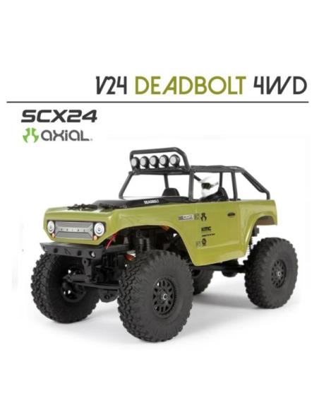 SCX24 Deadbolt 4WD Rock Crawler Brushed RTR 1/24 - Verde