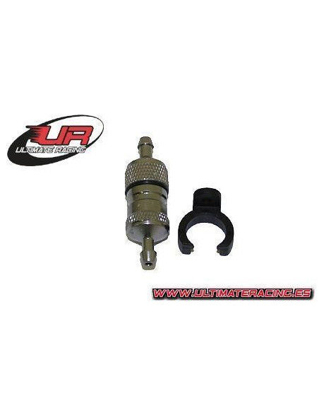 Filtro de combustible con soporte Ultimate Racing.