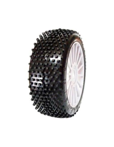Neumáticos Off Road Predator Llanta Blanca 1/8 SP Racing (2)