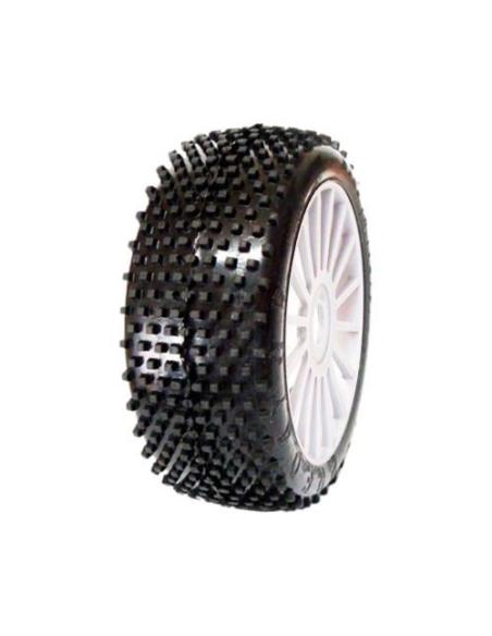 Neumáticos Off Road Predator Llanta Blanca 1/8 SP Racing (2)