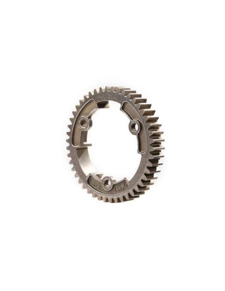 Spur gear, 46-tooth, steel (wide-face, 1.0 metric pitch) Traxxas.