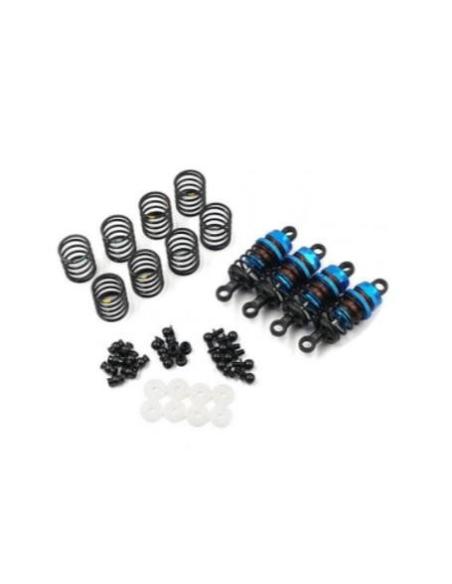 Aluminum Big Bore Go 50mm Damper Set 4pcs for 1/10 RC Touring Car - Blue