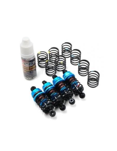 QUTUS Challenger 55mm Damper Set for 1/10 RC Touring M-Chassis Car Blue