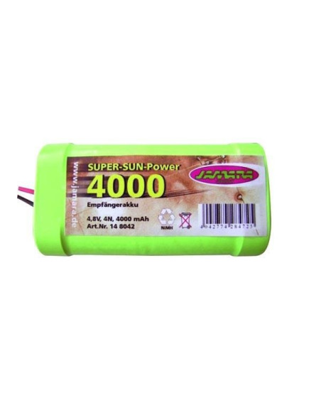 Batería NiMh Super Sun Power 4000 mAh 4,8v 4N, Jamara.