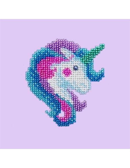 Set Para Bordar Con Perlas - UNICORNIO - Miniart