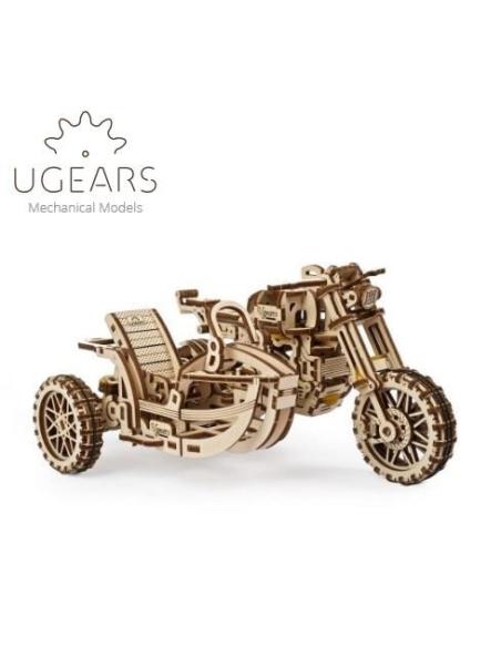 Moto Scambler UGR-10 con Sidecar UGEARS