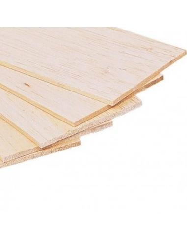 Madera de balsa 1 metro x  3mm grosor