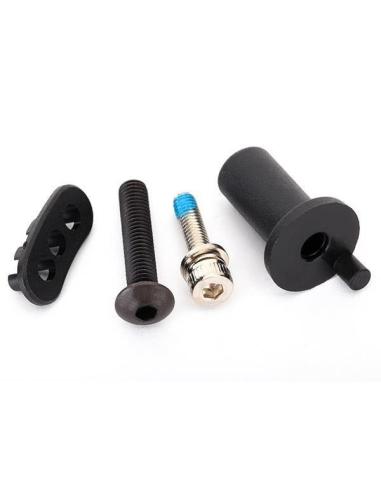 Motor mount hinge post/ 5x25mm BCS (1)/ 4x16mm CS with split and flat washer (1)