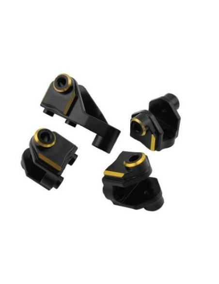 Brass Lower Shock Suspension Link Mount Set -Black for (TRX-4) 4pcs/set