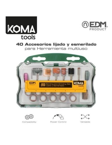 Juego 40pcs  lijado y pulido Koma Tools
