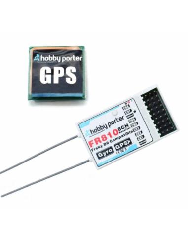 Receptor GPS FR810 8CH compatible con Frsky y Radiomaster
