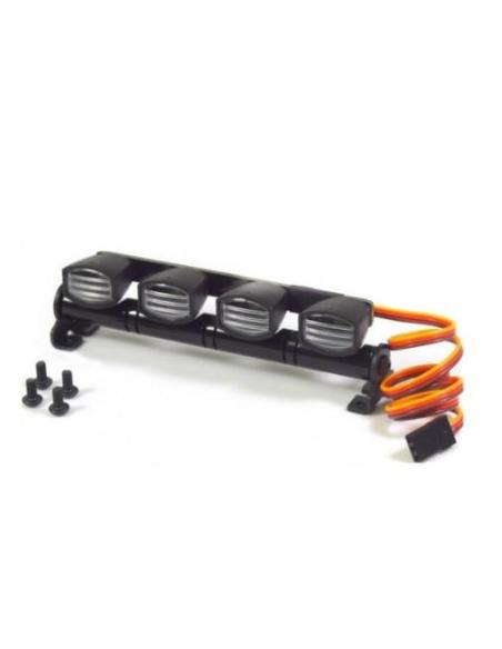 LED Square Roof Light 4 Spotlight for RC Cars