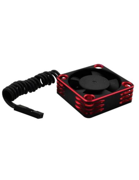 Aluminium 30x30 Fan for ESC and Motor - Rojo/negro