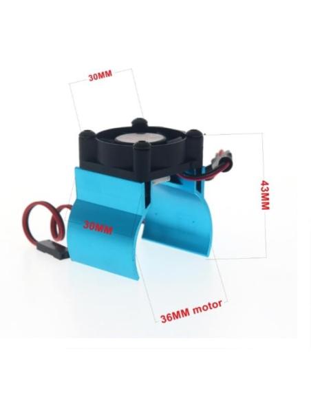 RC Car Motor Cooling Fan 36mm Alu with Heatsink 30*30mm