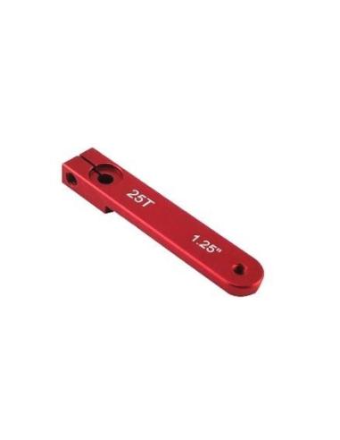 Aluminum RC Servo Horns - 25T - Red