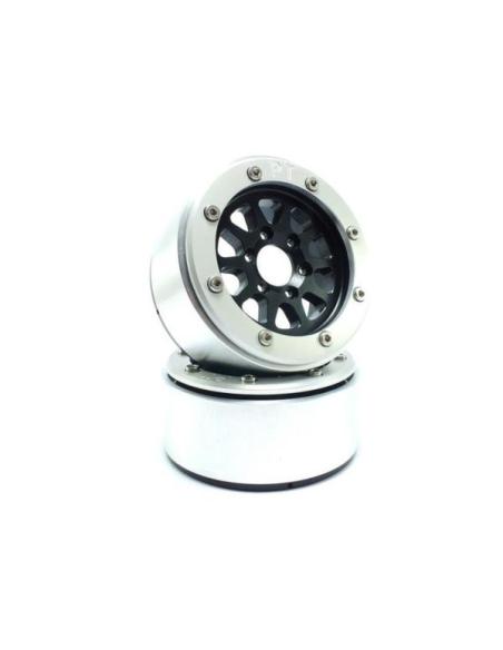 Beadlock Wheels PT-GEAR BLACK/SILVER 1.9 Metsafil (2)