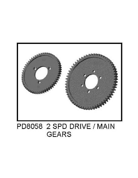 PD8058 2 SPD Drive main gears