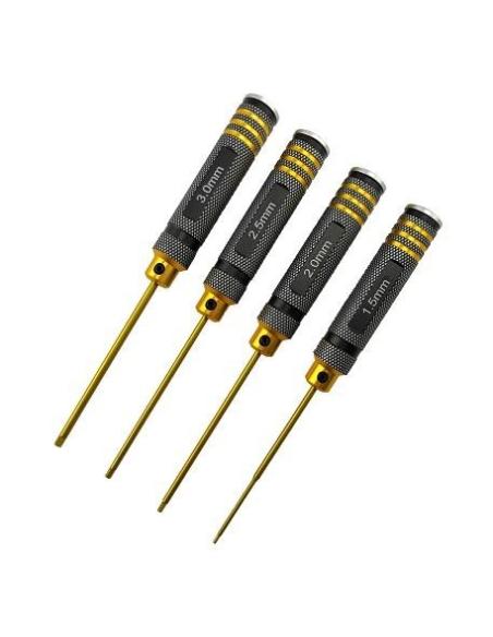 Classic Allen Wrench Set - B Black Gold 4pcs