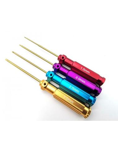 Set Allen 1.5/2.0/2.5/3.0mm Titanio Colores