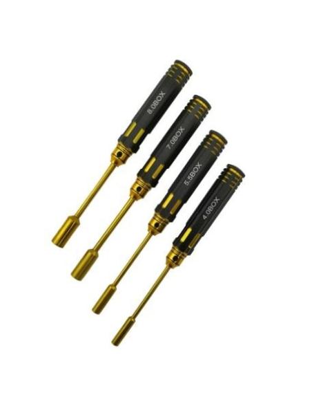 Classic Nut Drivers Set - A Black Gold 4pcs