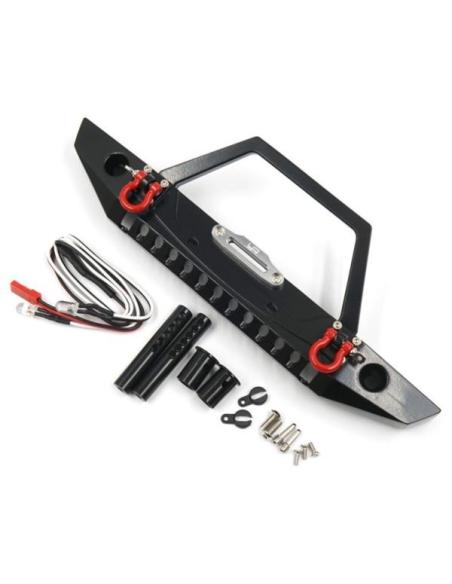 Alloy Front Bumper w/LED Light For TRX-4 Redcat Gen8 Axial SCX10 / II