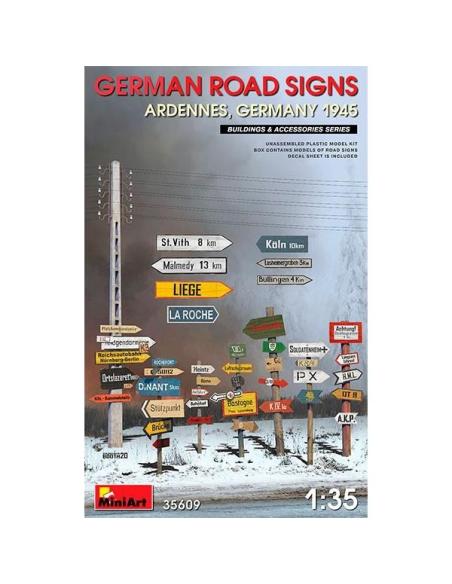 MiniArt German Road Signs WW2 Ardennes 45 1/35 MiniArt