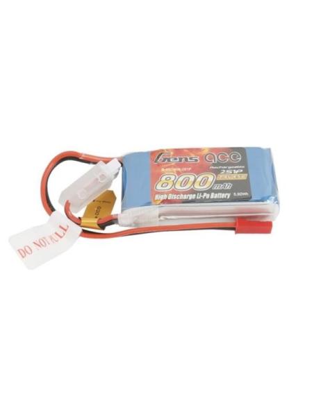 Batería LiPo GENSAce 800 mAh 11,1V 45C 2S
