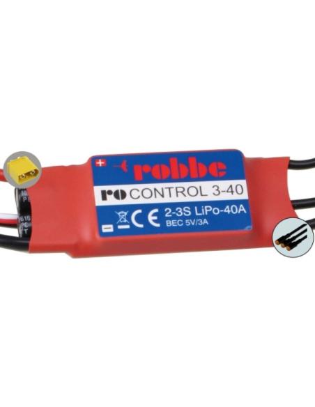 Variador ROCONTROL 3-40 2-3S LIPO 40A ROBBE