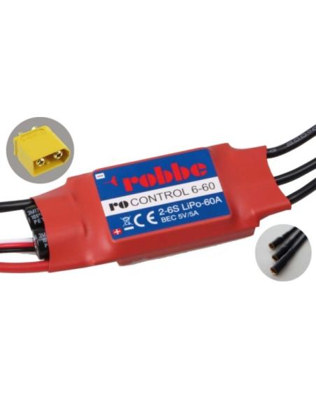 Variador ROCONTROL 6-60 2-6S LIPO 60A ROBBE