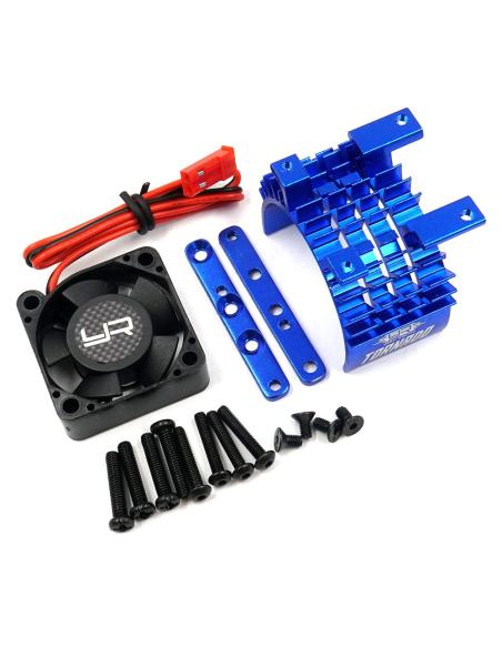 Aluminium 540 & 550 Motor Heat Sink w/Tornado High Speed Fan (Blue)