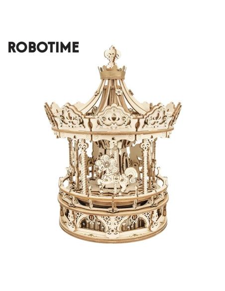 AMK62 - Mechanical Music Box Romantic Carousel - Robotime ROKR