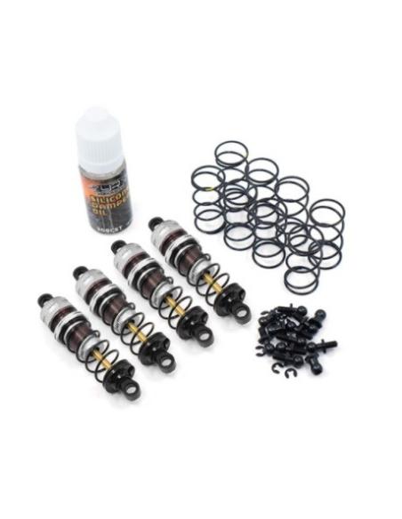 Shock-Gear 60mm Damper Set 1/10 Off Road - Yeah Racing - Silver