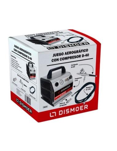 Set de aerografia profesional con compresor Dismoer D-40