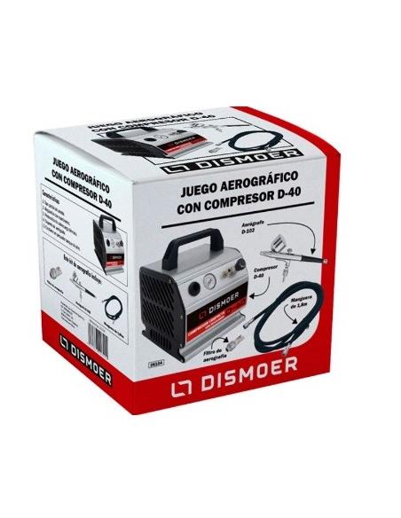 Set de aerografia profesional con compresor Dismoer D-40