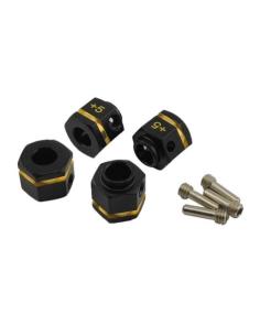 Brass Wheel Hex Adaptor +5...