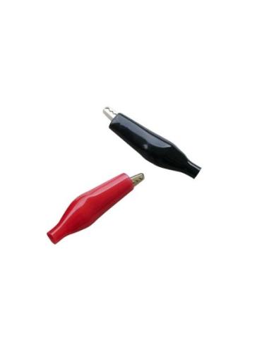 Conector Pinzas Cocodrilo Rojo/Negro