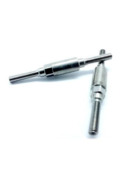 MT150124 - HD REAR TURNBUCKLE SET INOX (2) MAVERICK QUANTUM - Metsafil
