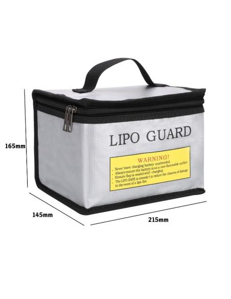 Bolsa ignifuga para guardar baterías LiPo con Asa