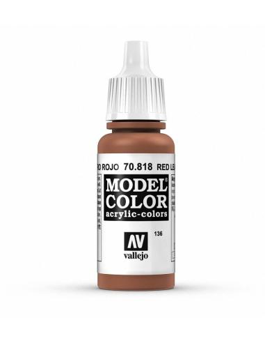 70.818 - Pintura Vallejo Model Color - Cuero Rojo (17ml)