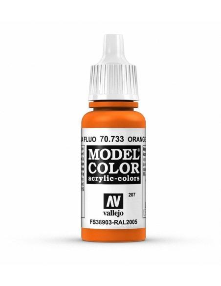 70.733 - Pintura Vallejo Model Color - Naranja Fluorescente (17ml)