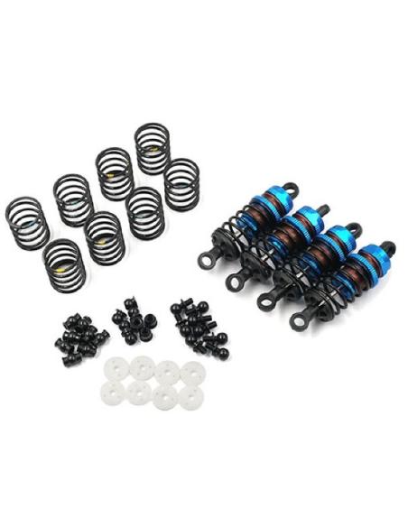 Aluminum Big Bore Go 55mm Damper Set 4pcs RC Touring Car 1/10 - Blue