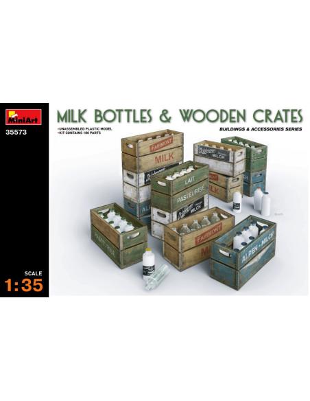MiniArt Milk Bottles & Wooden Crates 1/35