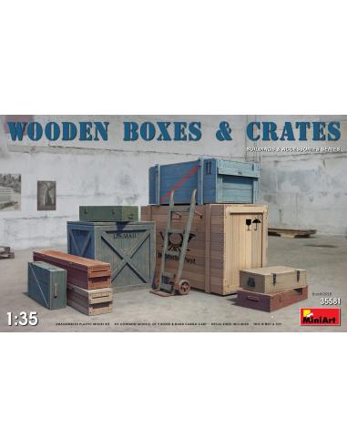 MiniArt Wooden boxes & Crates 1/35