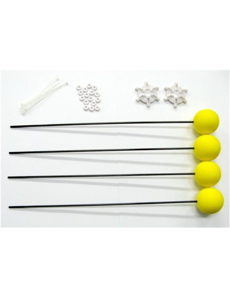 Taca - Taca para helicóptero con bolas de espuma.