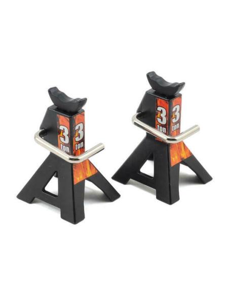 Ton Jack ajustable Yeah Racing (2pcs) - Black